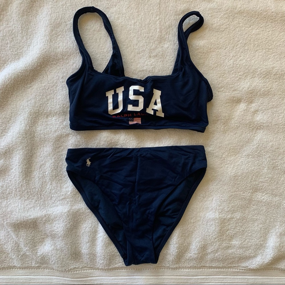 Polo Ralph Lauren Navy USA Bikini Set